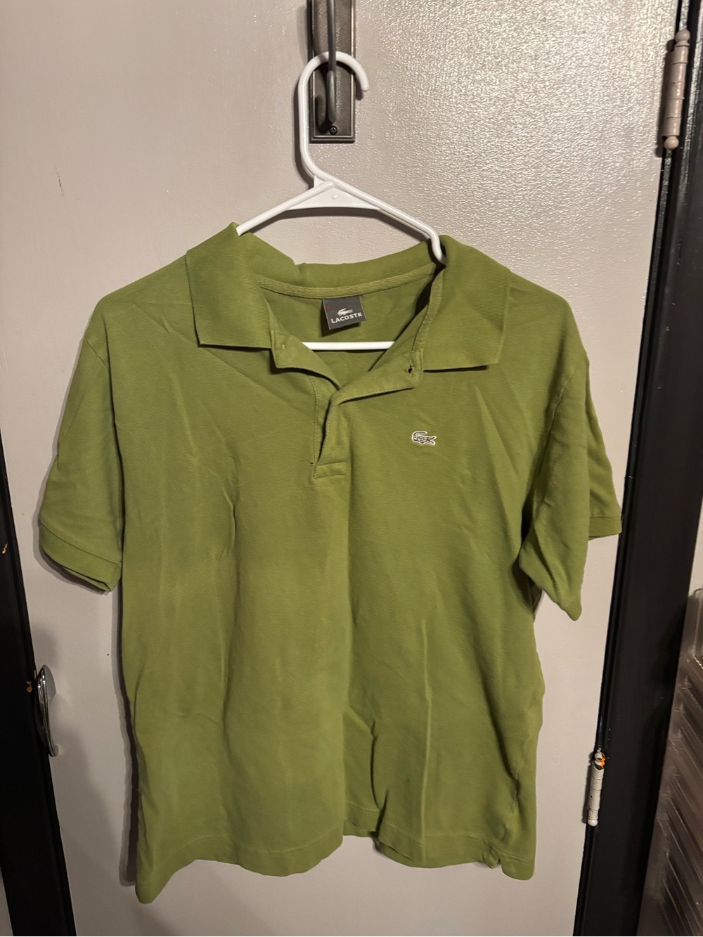 Lacoste Olive Green Short Sleeve Polo Shirt